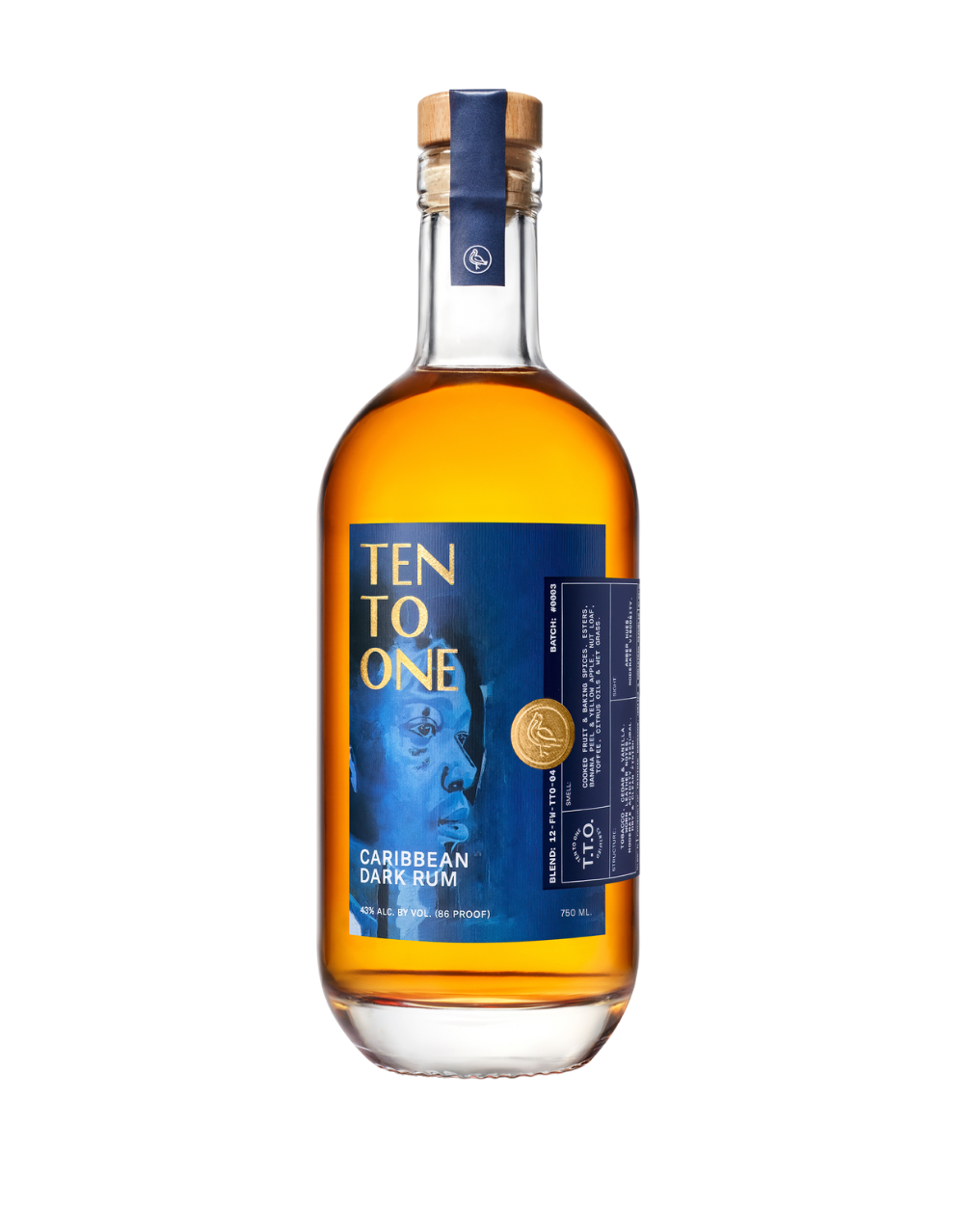 TEN TO ONE CARIBBEAN DARK RUM: BLACK HISTORY MONTH ARTIST EDITION 750 ML