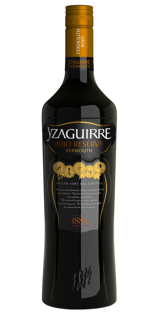 Yzaguirre Rojo Reserva Vermouth (1 Liter)  Front Bottle Shot