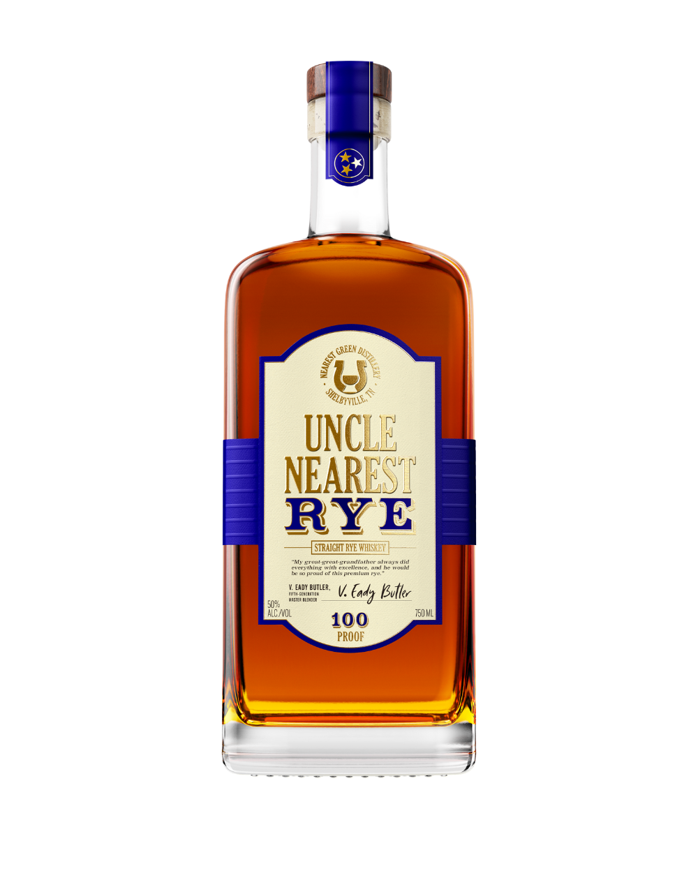UNCLE NEAREST STRAIGHT RYE WHISKEY 750 ML