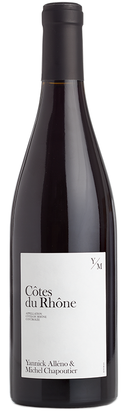 Yannick Alleno & Michel Chapoutier Cotes du Rhone 2020  Front Bottle Shot