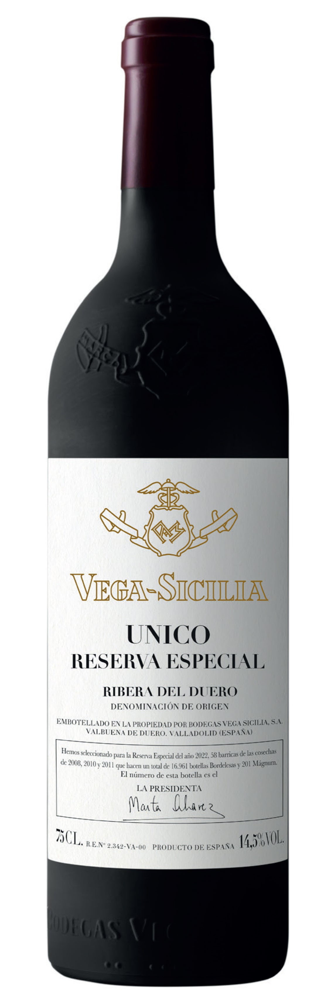 Tempos Vega Sicilia Unico Reserva Especial (2022 Release)  Front Bottle Shot