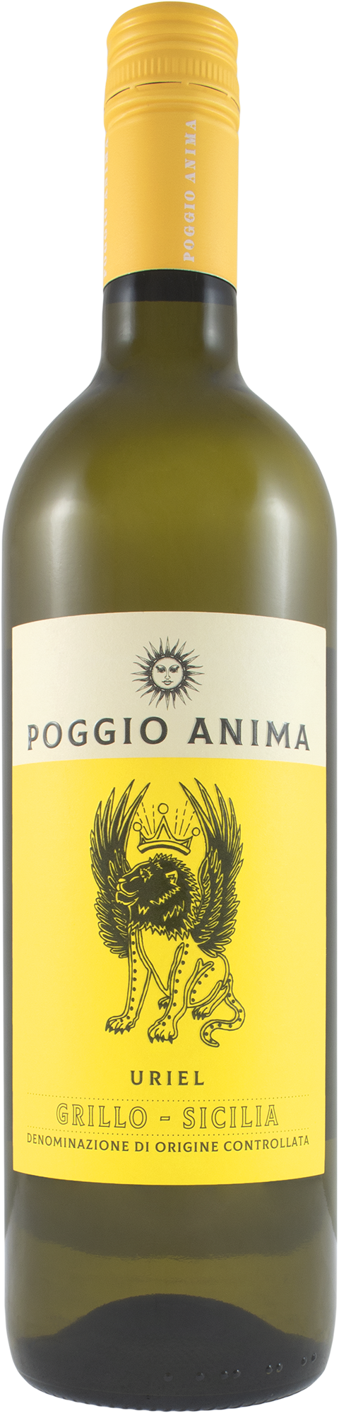Poggio Anima Uriel Grillo 2023  Front Bottle Shot