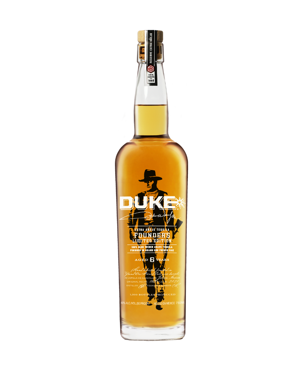 DUKE EXTRA AÑEJO TEQUILA FOUNDER'S LIMITED EDITION 750 ML
