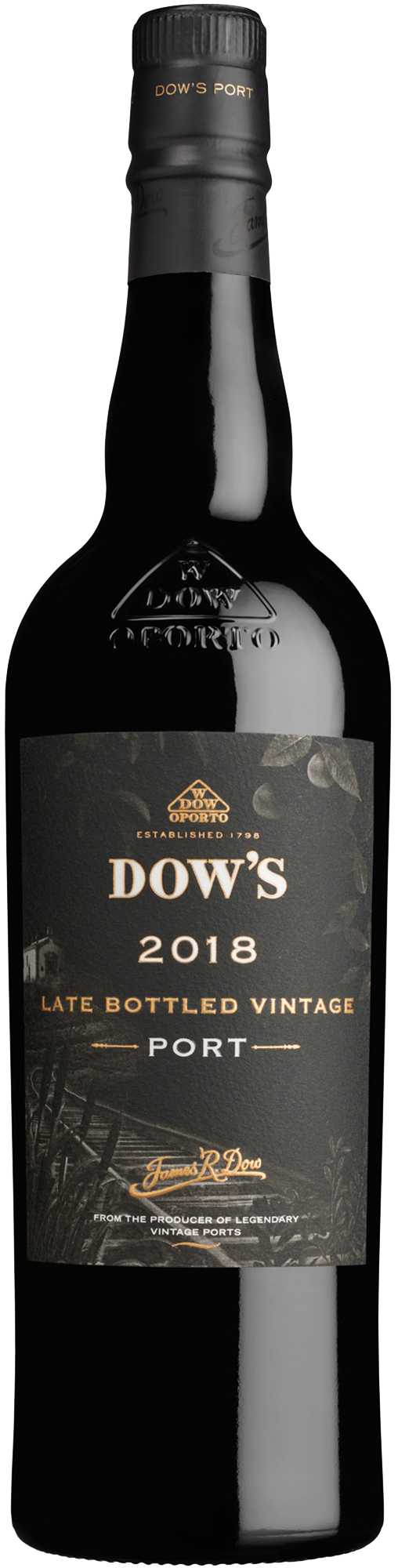 Dow's Late Bottled Vintage 2018  Front Bottle Shot