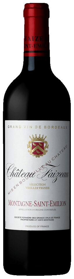 Chateau Faizeau Montagne-Saint-Emilion Sélection Vieilles Vignes 2020  Front Bottle Shot