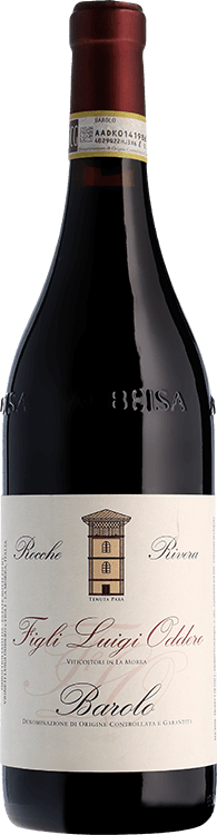 Figli Luigi Oddero Barolo Rocche Rivera 2017  Front Bottle Shot