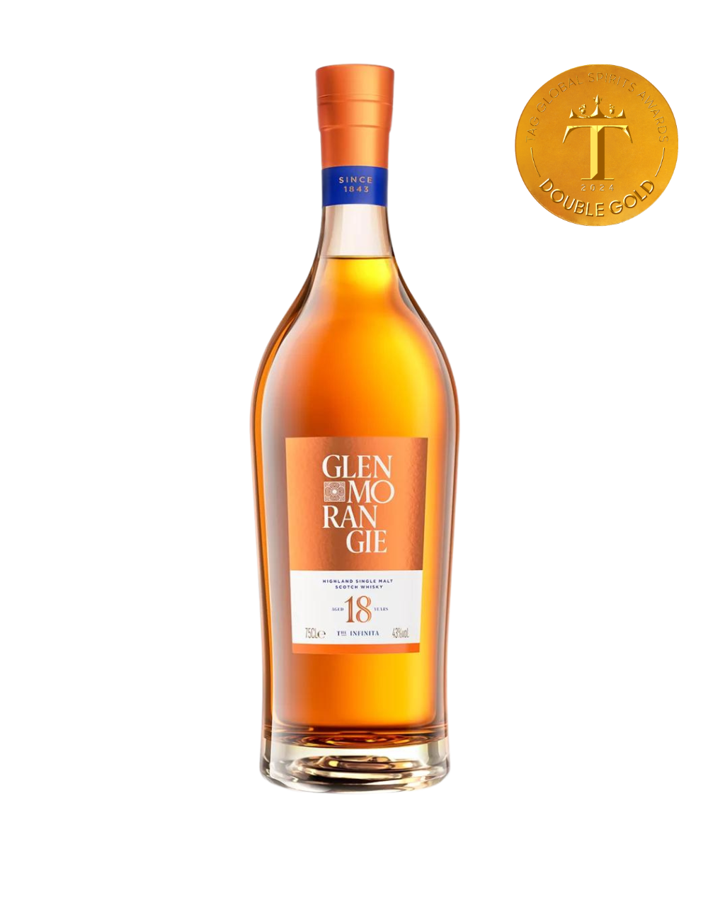 GLENMORANGIE INFINITA 18 YEARS OLD SINGLE MALT SCOTCH WHISKY 750 ML