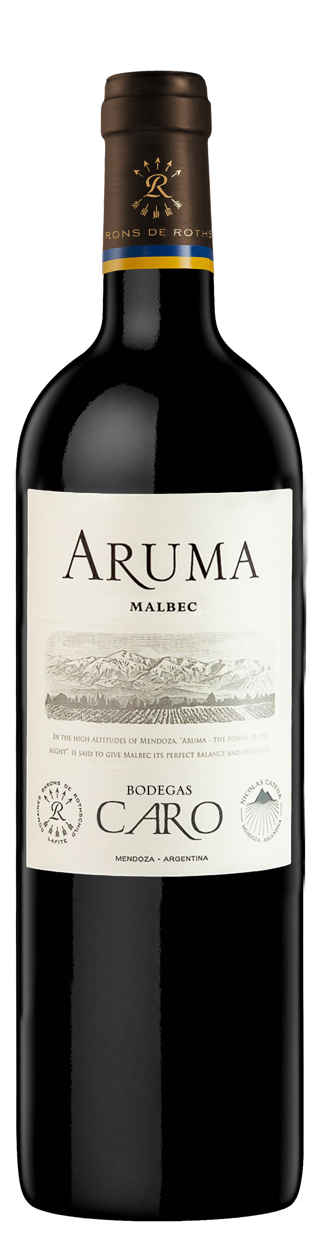 CARO Aruma Malbec 2022  Front Bottle Shot