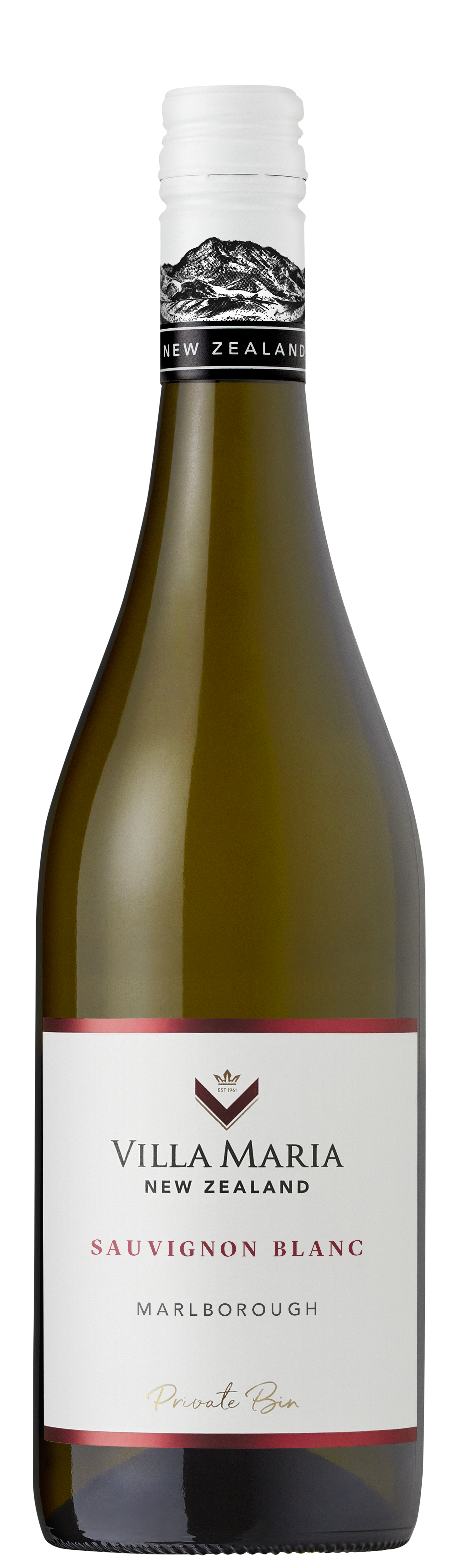 Villa Maria Private Bin Sauvignon Blanc 2023  Front Bottle Shot