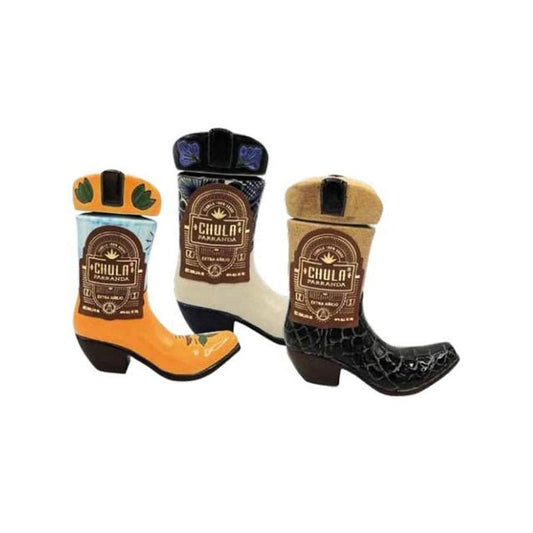 Chula Parranda Plata Ceramic Boot Tequila 750ml