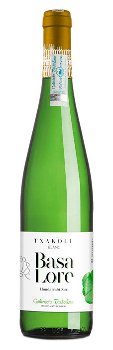 Basa Lore Txakoli Hondarrabi Zuri 2023  Front Bottle Shot