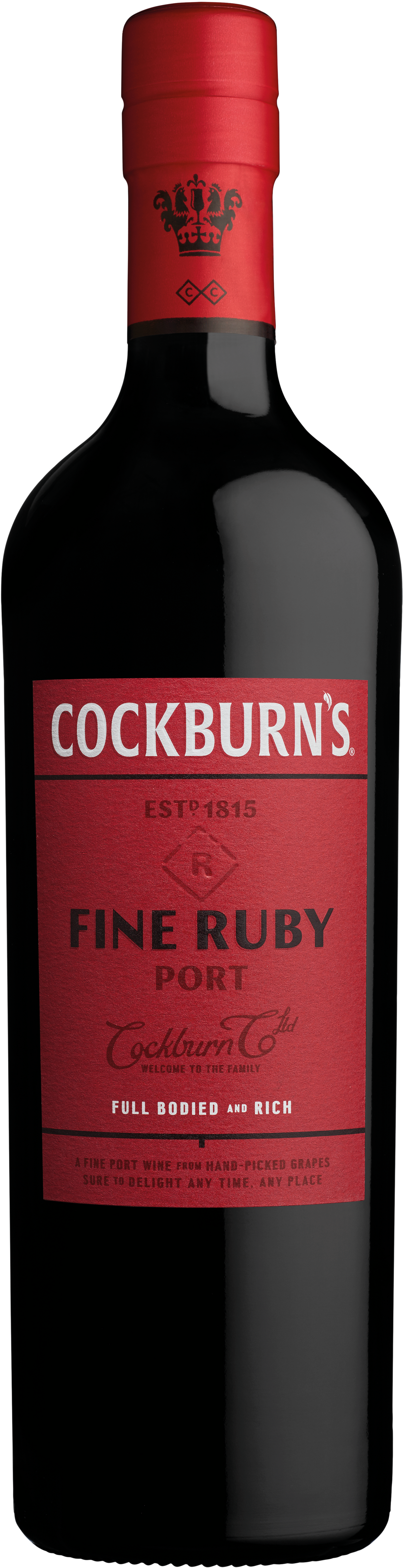 Cockburn's Fine Ruby  Front Bottle Shot