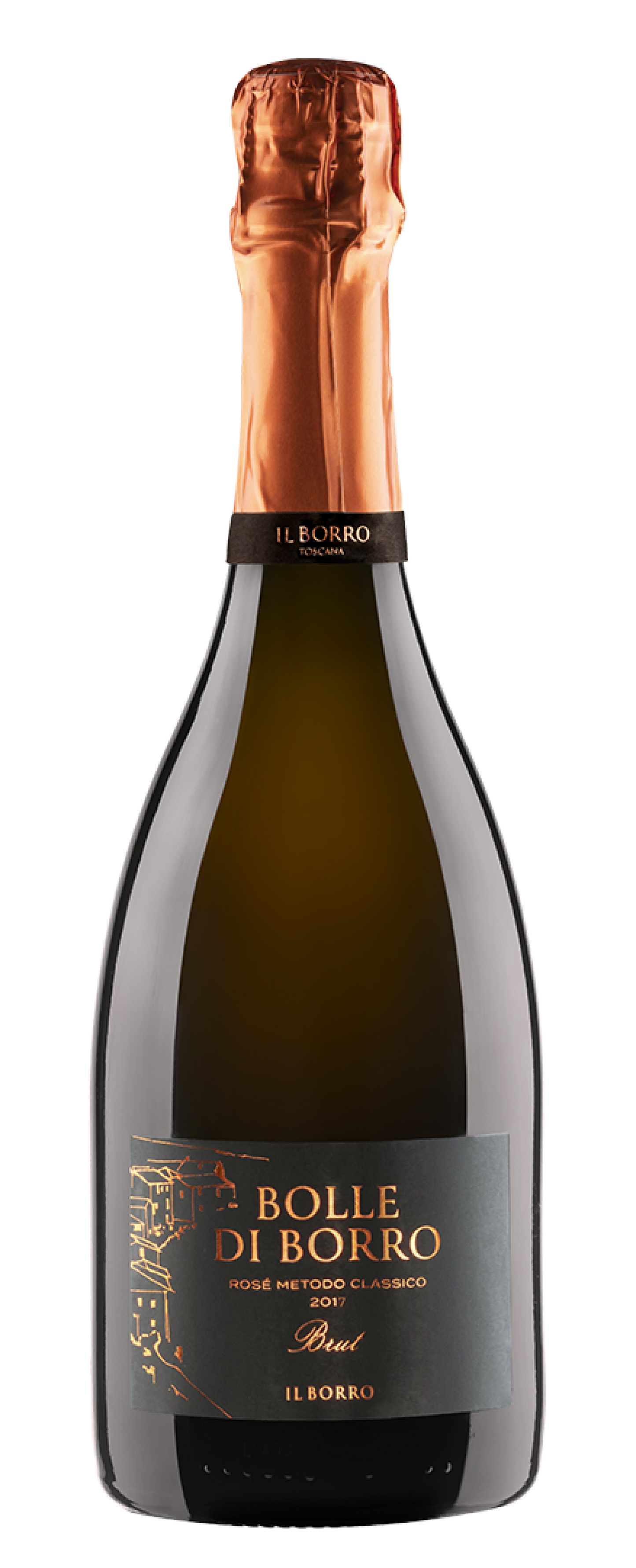 Il Borro Bolle di Borro Rosato Metodo Classico 2017  Front Bottle Shot
