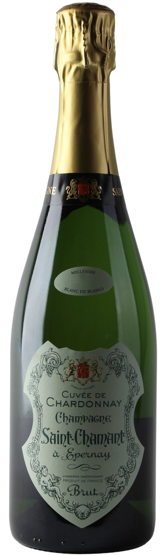 Saint-Chamant Blanc de Blancs 2010  Front Bottle Shot