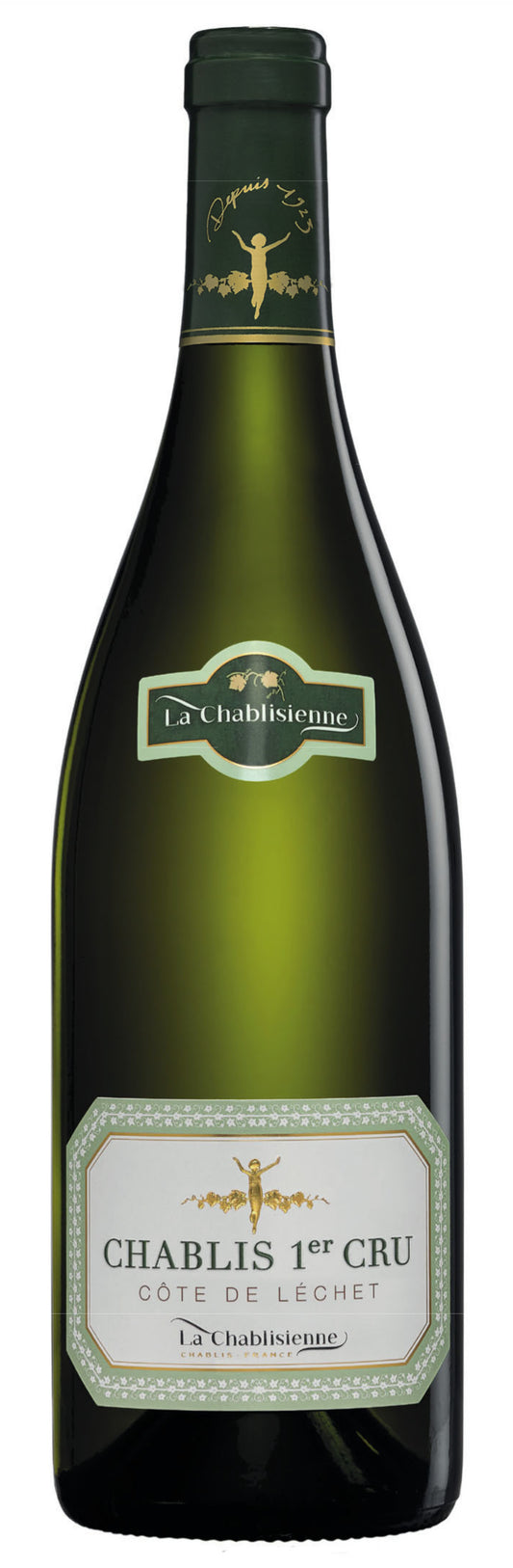 La Chablisienne Chablis Cote de Lechet Premier Cru 2020  Front Bottle Shot