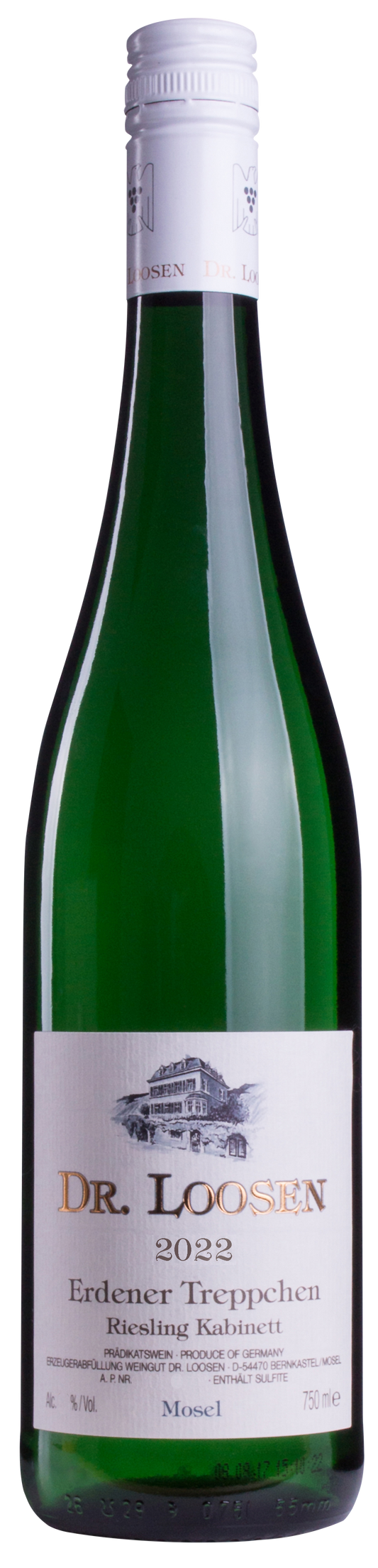 Dr. Loosen Erdener Treppchen Riesling Kabinett 2022  Front Bottle Shot