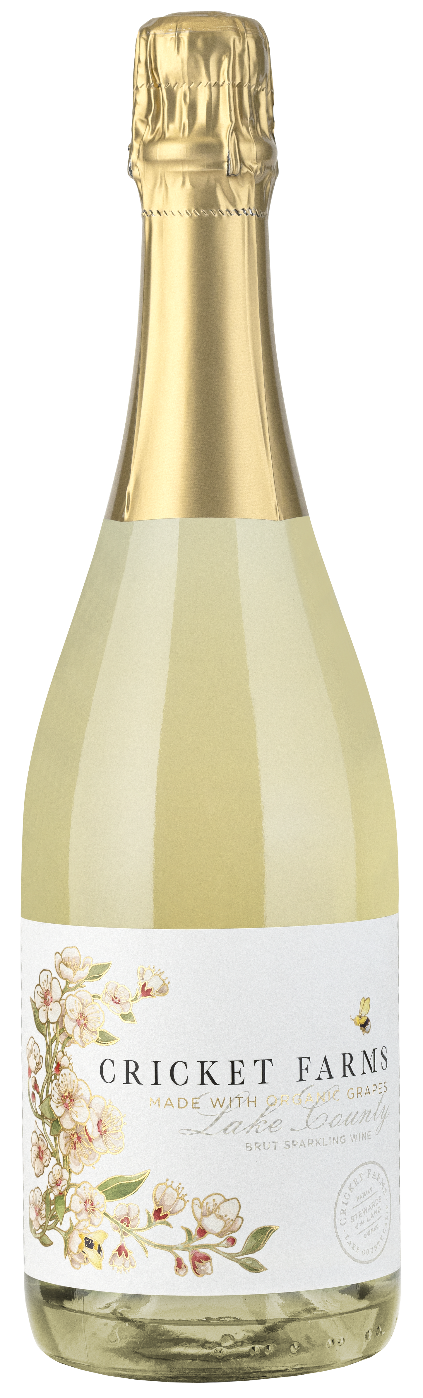 Cricket Farms Organic Brut  Front Bottle Shot