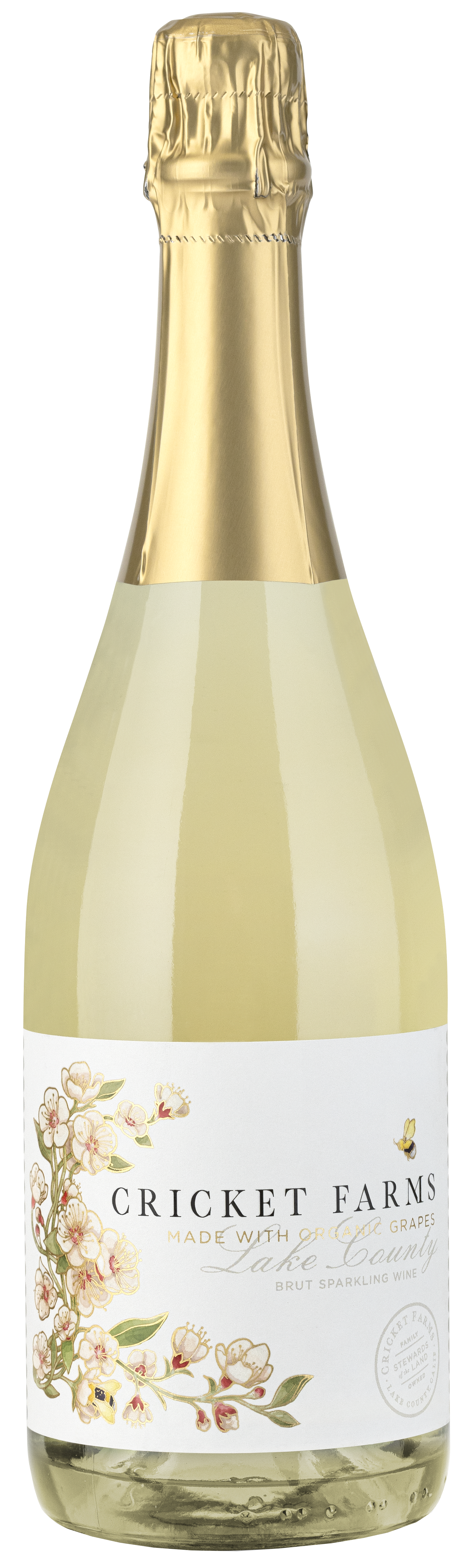 Cricket Farms Organic Brut  Front Bottle Shot
