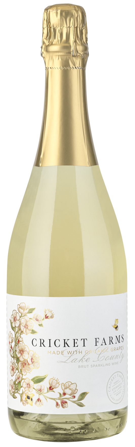 Cricket Farms Organic Brut  Front Bottle Shot