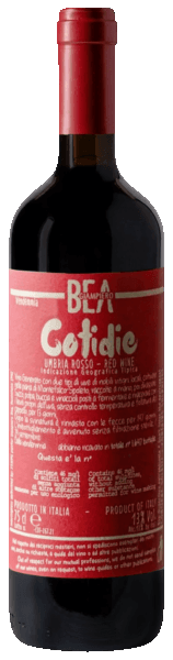 Paolo Bea Cotidie Rosso 2021  Front Bottle Shot