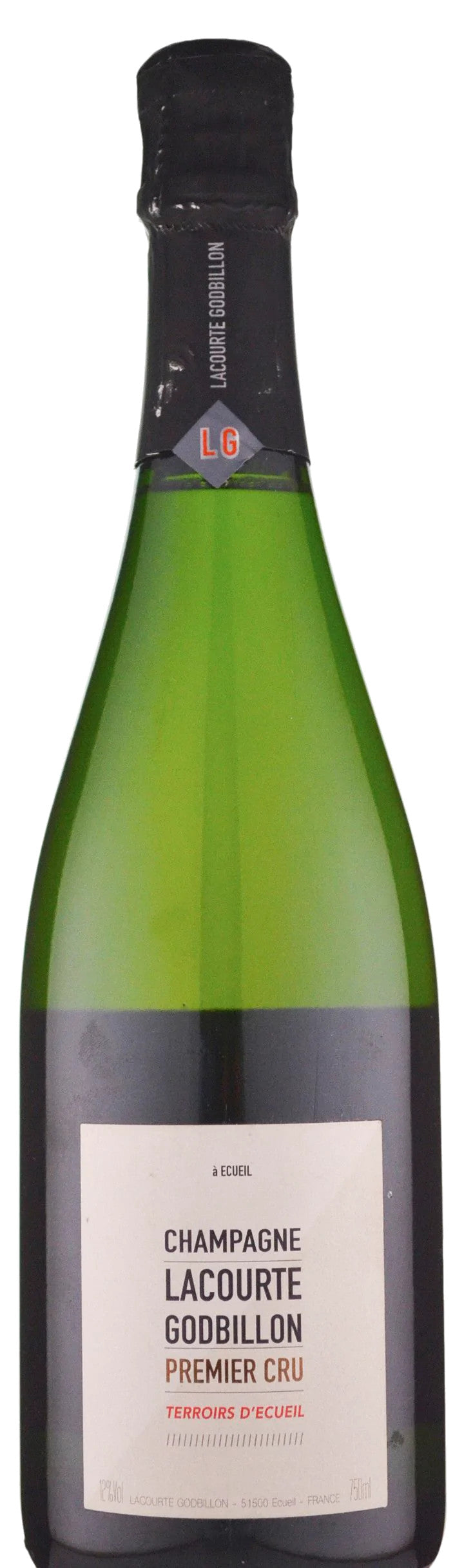 Champagne Lacourte Godbillon Terroirs d'Ecueil Brut Premier Cru  Front Bottle Shot