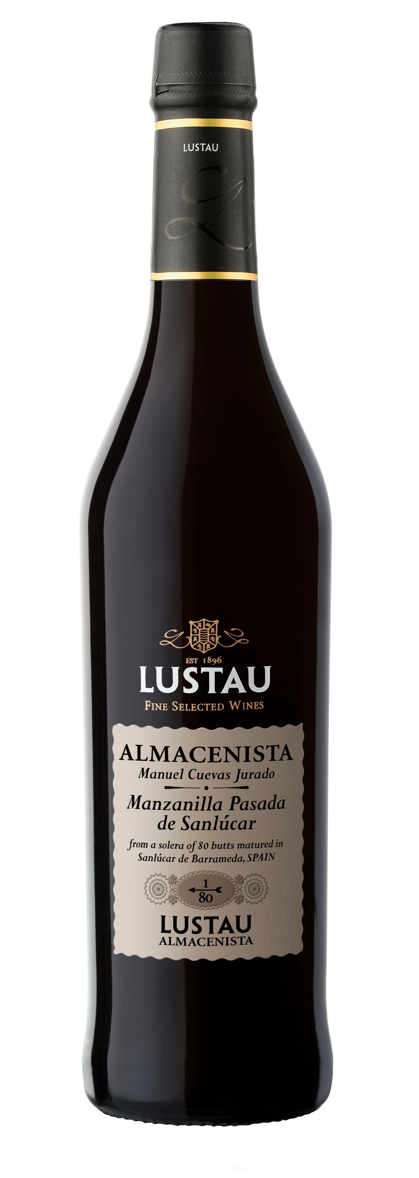 Lustau Manzanilla Pasada Jurado (500ML)  Front Bottle Shot