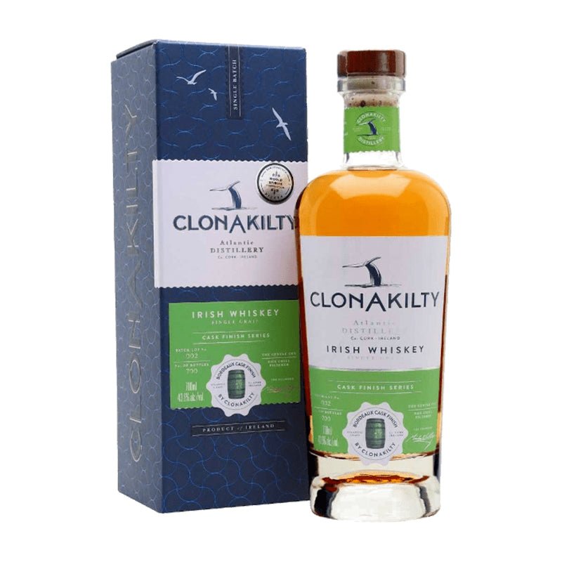 Clonakilty Single Grain Bordeaux Cask Finish Series Irish Whiskey 750ml