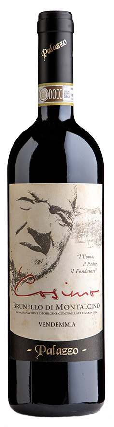 Palazzo Brunello di Montalcino Cosimo 2018  Front Bottle Shot