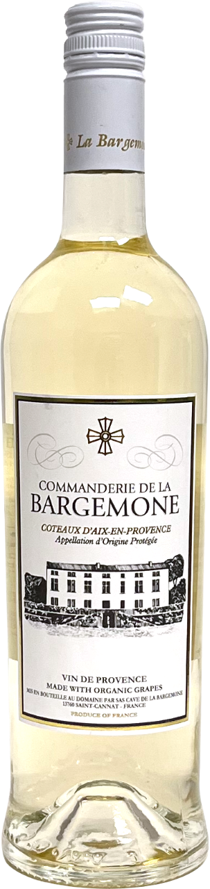 Commanderie de la Bargemone Coteaux Aix en Provence Blanc 2022  Front Bottle Shot