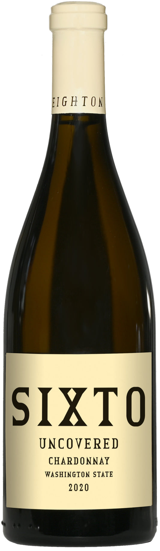Sixto Uncovered Chardonnay 2020  Front Bottle Shot