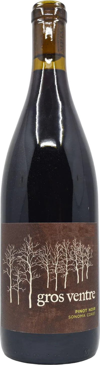 Gros Ventre Cellars Sonoma Coast Pinot Noir 2021  Front Bottle Shot