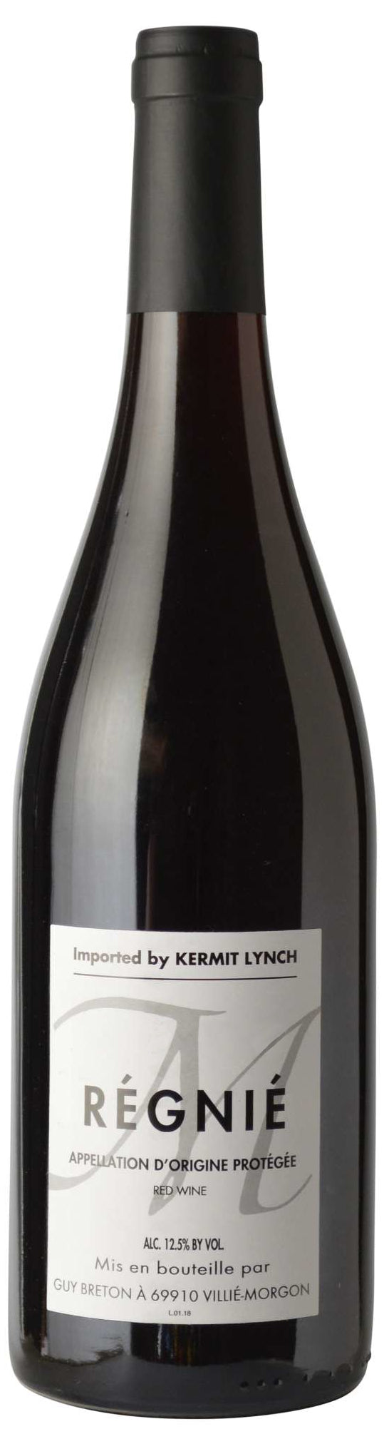 Guy Breton Regnie 2022  Front Bottle Shot
