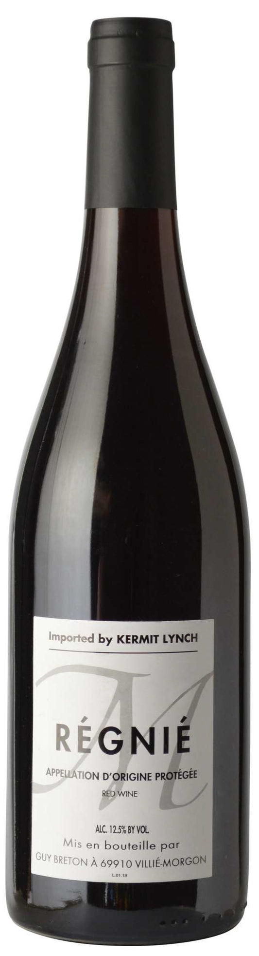 Guy Breton Regnie 2022  Front Bottle Shot