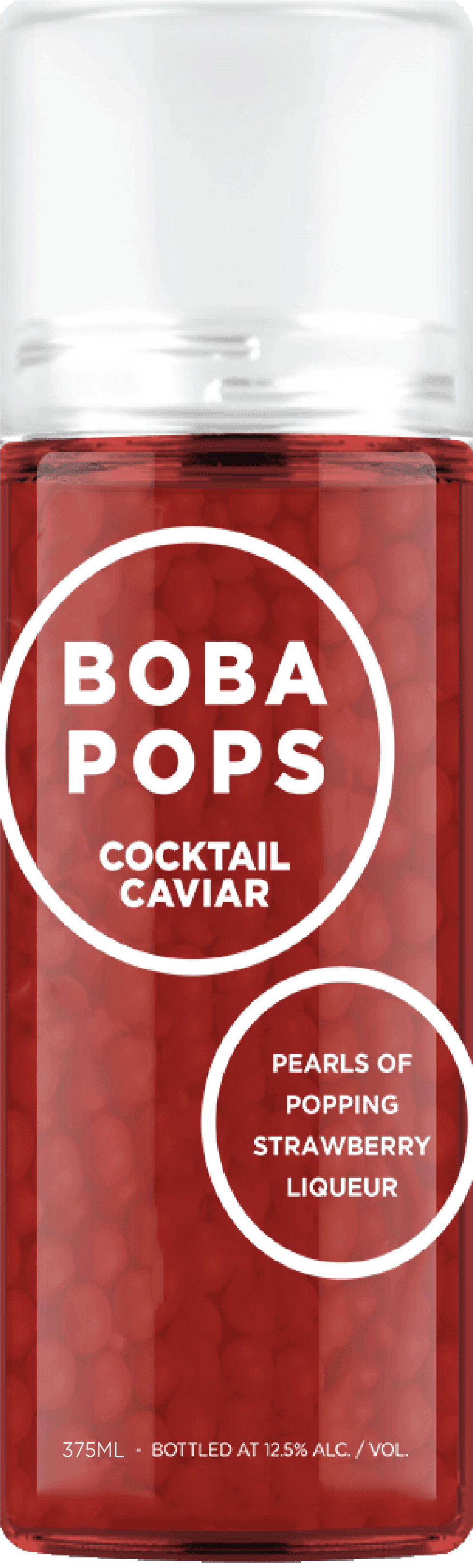 Cocktail Caviar Boba Pops Strawberry (375Ml)