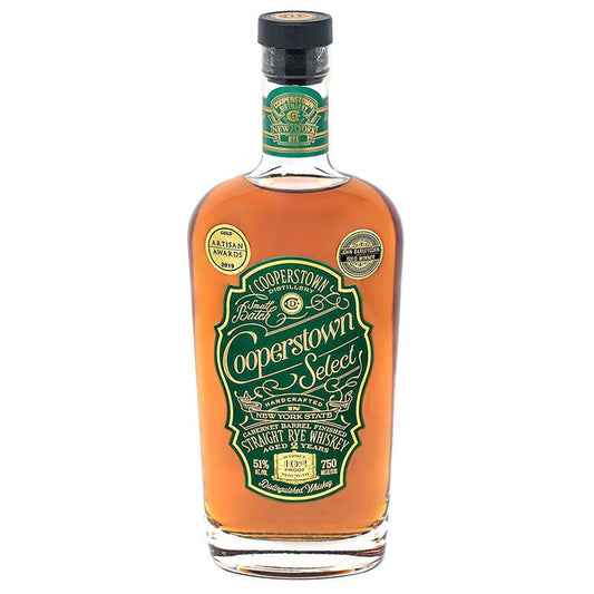 Cooperstown Select Straight Rye Whiskey 750ml