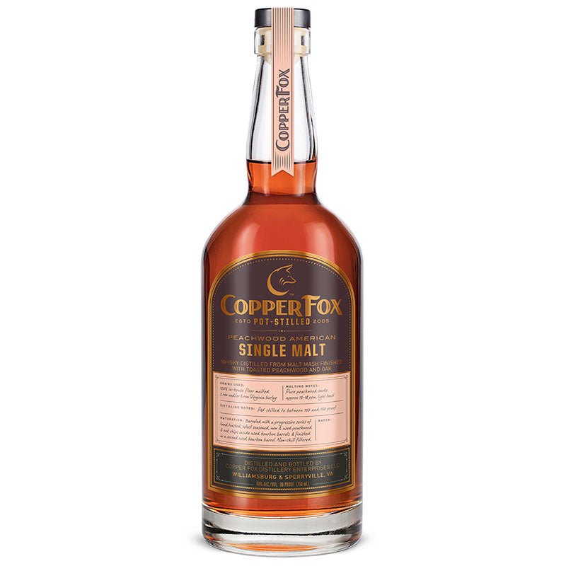 Copper Fox Peachwood American Single Malt Whiskey 750ml