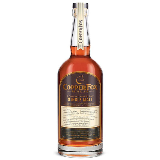 Copper Fox Single Malt Whiskey 750ml