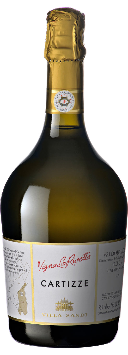 Villa Sandi Superiore di Cartizze Vigna La Rivetta 2023  Front Bottle Shot
