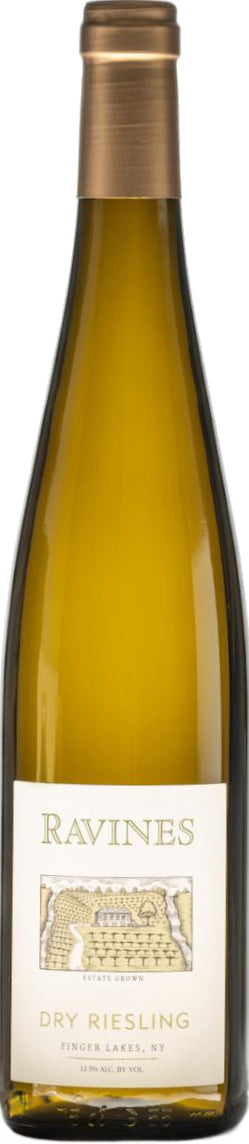 Ravines Dry Riesling 2021  Front Bottle Shot