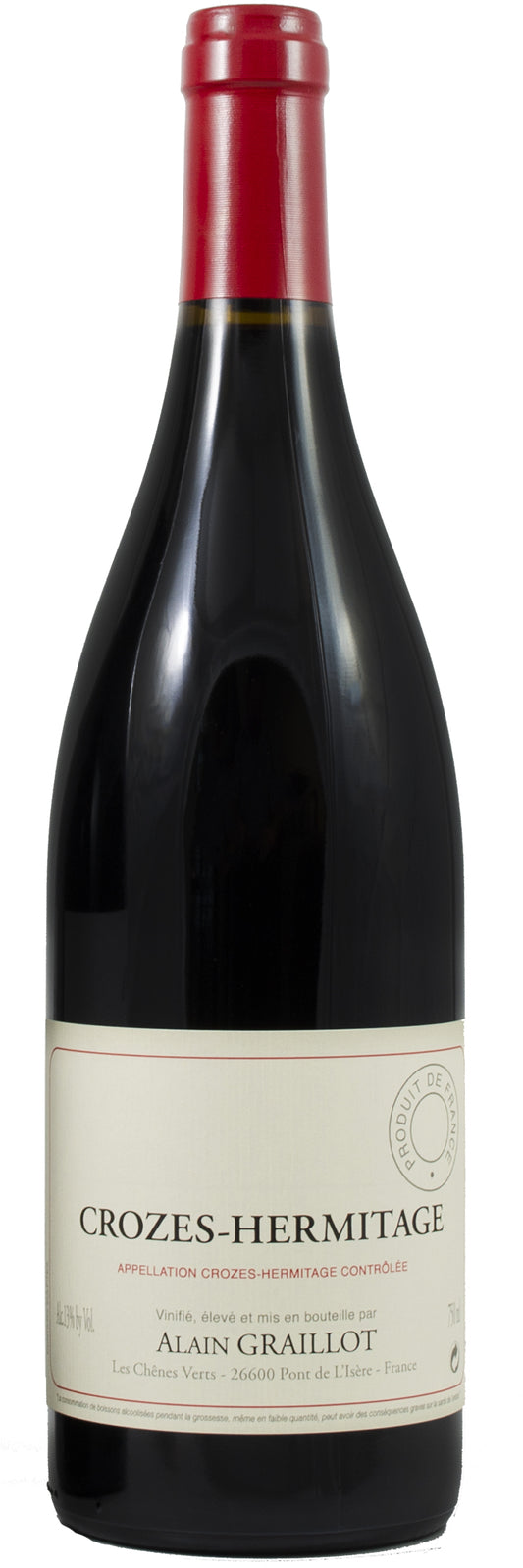 Alain Graillot Crozes-Hermitage Rouge 2022  Front Bottle Shot