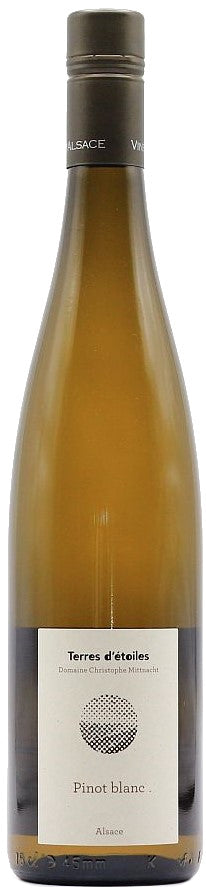 Christophe Mittnacht Terres d'Etoiles Pinot Blanc 2022  Front Bottle Shot