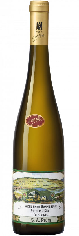 S.A. Prum Wehlener Sonnenuhr Dry Riesling Old Vines Grosses Gewachs 2015  Front Bottle Shot