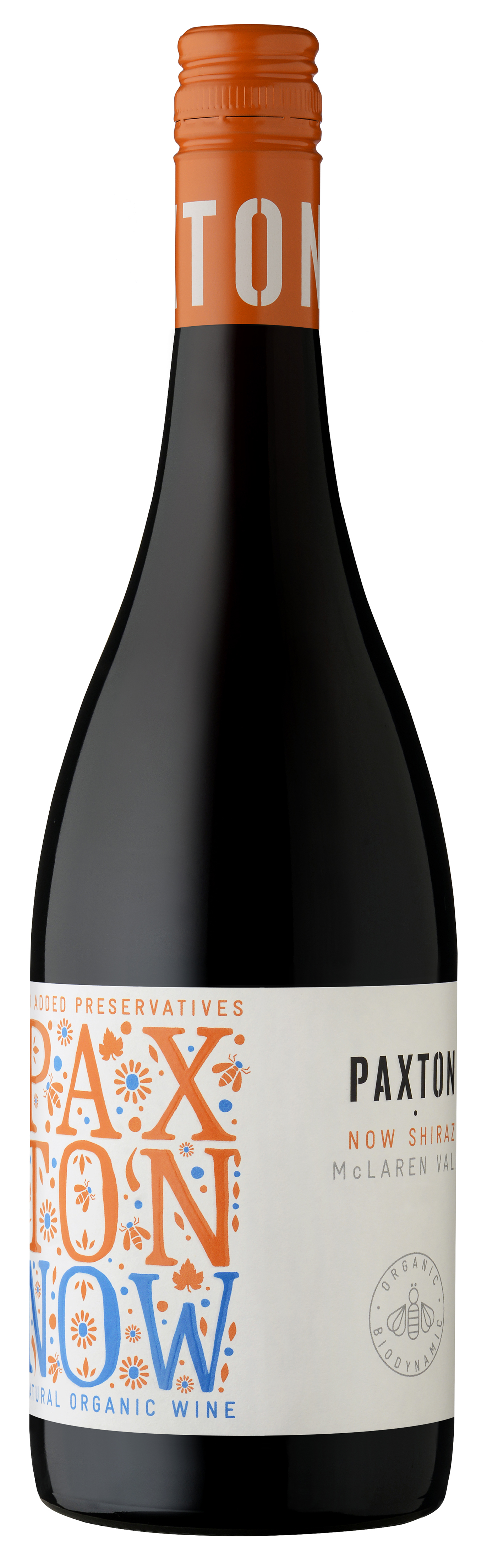 Paxton Vineyards NOW Shiraz 2021  Front Bottle Shot