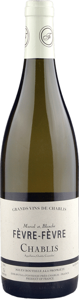 Nathalie & Gilles Fevre Chablis 2023  Front Bottle Shot