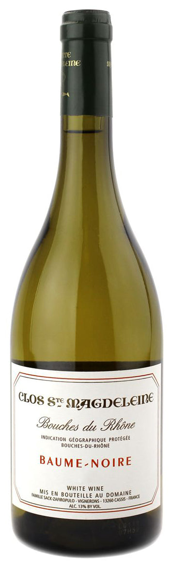 Clos Sainte Magdeleine Bouches du Rhone Blanc Baume Noire 2022  Front Bottle Shot