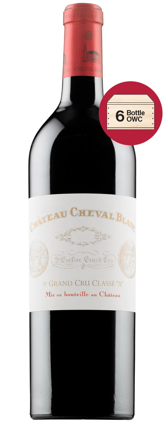 Chateau Cheval Blanc 6-Pack 2023 in Wood Case (OWC Futures Pre-Sale) 2023  Front Bottle Shot