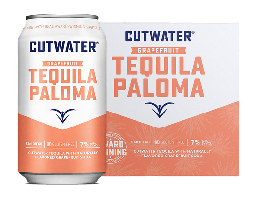 Cutwater Grapefruit Tequila Paloma Canned Cocktails (4 Pk)