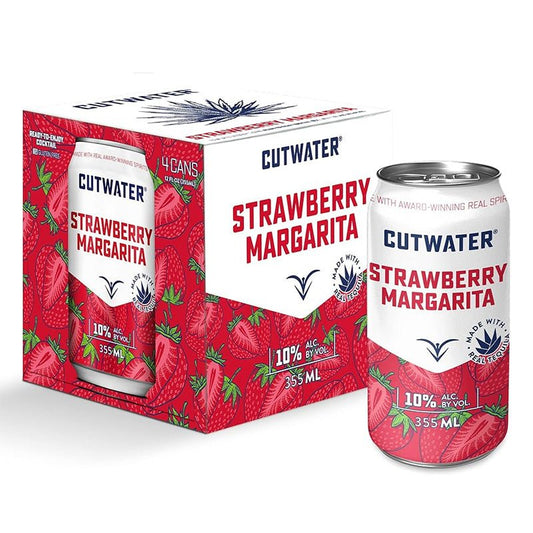 Cutwater Strawberry Margarita Cocktail 4/355ml