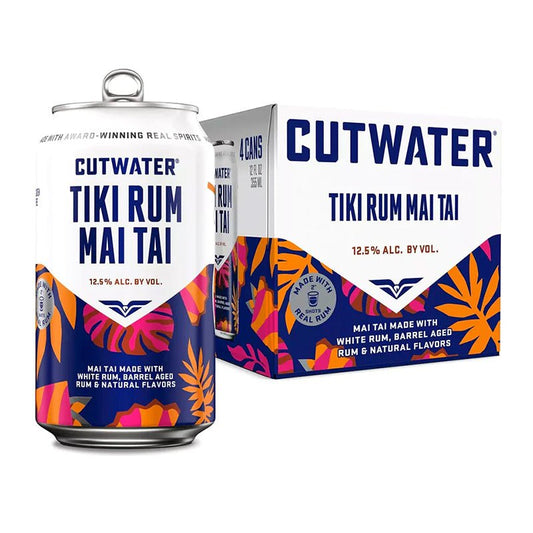 Cutwater Tiki Rum Mai Tai Rum Cocktail 4/355ml