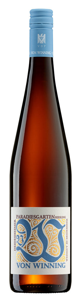 Von Winning Deidesheimer Paradiesgarten Riesling Erste Lage Trocken 2022  Front Bottle Shot